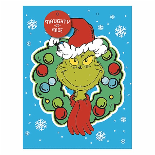 Plus Mark Large Gift Bag - The Grinch Perspective: front