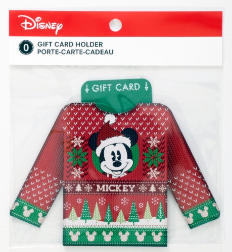 Plus Mark Mickey Mouse Gift Card Holder Perspective: front