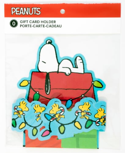 Plus Mark Peanuts® Gift Card Holder Perspective: front