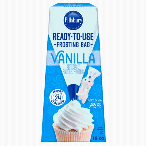 Pillsbury Vanilla Frosting Filled Pastry Bag Perspective: front