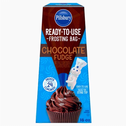 Pillsbury Chocolate Fudge Flavored Frosting Filled Pastry Bag Perspective: front