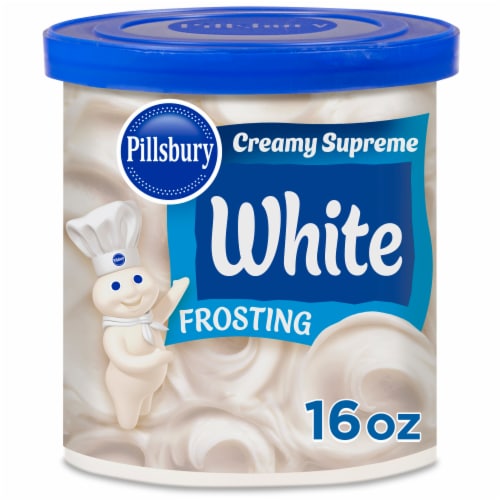 Pillsbury Creamy Supreme White Frosting, 16 Oz Tub Perspective: front