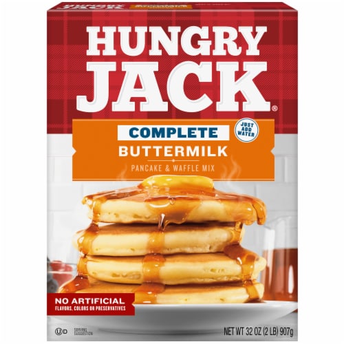 Hungry Jack Complete Buttermilk Pancake Mix and Waffle Mix Perspective: front