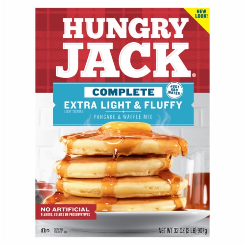 Hungry Jack Complete Extra Light and Fluffy Pancake Mix and Waffle Mix Perspective: front
