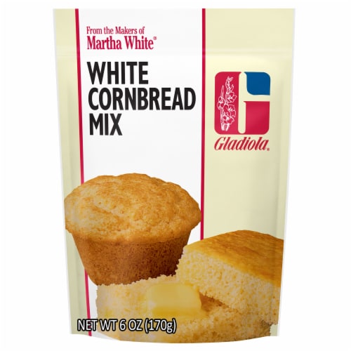 Martha White Gladiola White Cornbread Mix, 6 Oz Pouch Perspective: front