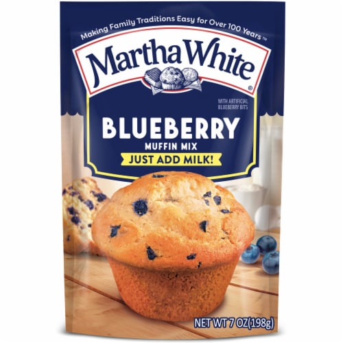 Martha White Blueberry Muffin Mix, 7 Oz Bag Perspective: front
