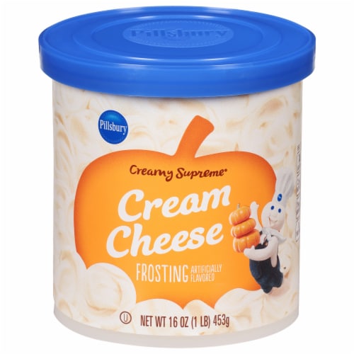 Pillsbury Creamy Supreme Cream Cheese Frosting Perspective: front
