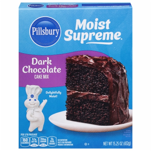 Pillsbury Moist Supreme Premium Dark Chocolate Cake Mix Perspective: front