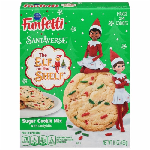 Elf on the Shelf Sugar Cookie Perspective: front
