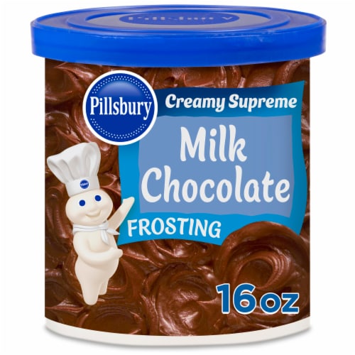 Pillsbury Creamy Supreme Milk Chocolate Frosting Perspective: front