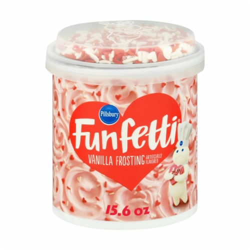 Pillsbury Funfetti® Valentine's Day Vanilla Frosting Perspective: front
