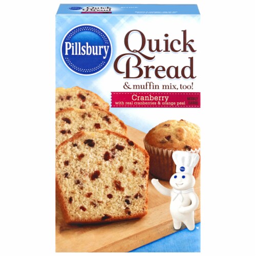 Pillsbury Cranberry Quick Bread and Muffin Mix Perspective: front