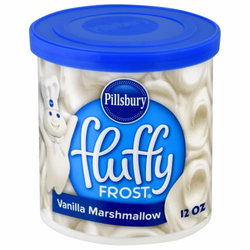 Pillsbury Fluffy Frost Vanilla Marshmallow Flavored Frosting Perspective: front