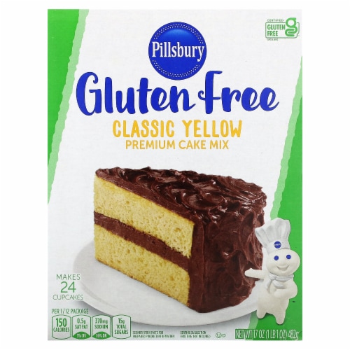 Pillsbury Gluten Free Classic Yellow Premium Cake Mix Perspective: front