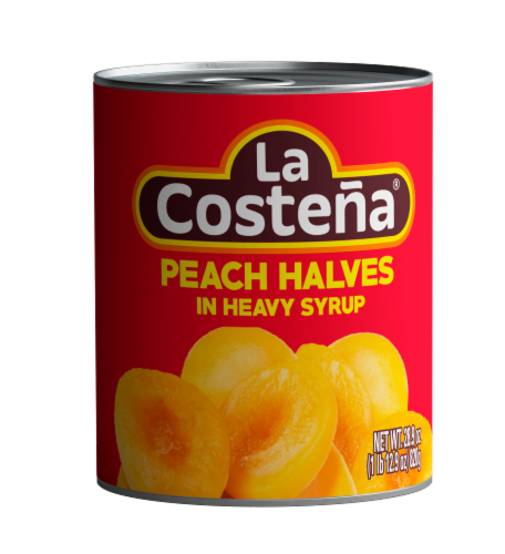 La Costena® Peach Halves in Heavy Syrup Perspective: front
