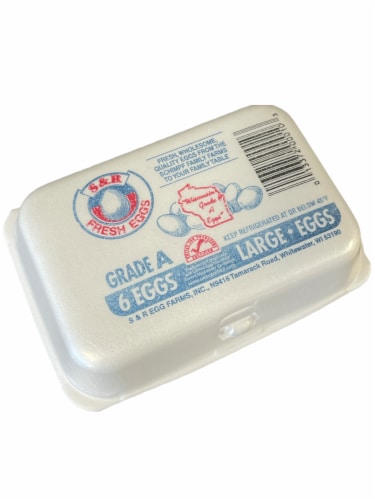 S&R Egg Farm Large White Eggs Perspective: front