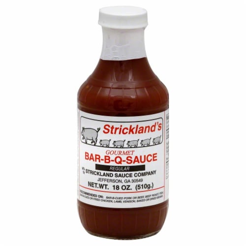 Strickland's Gourmet BBQ Sauce Perspective: front