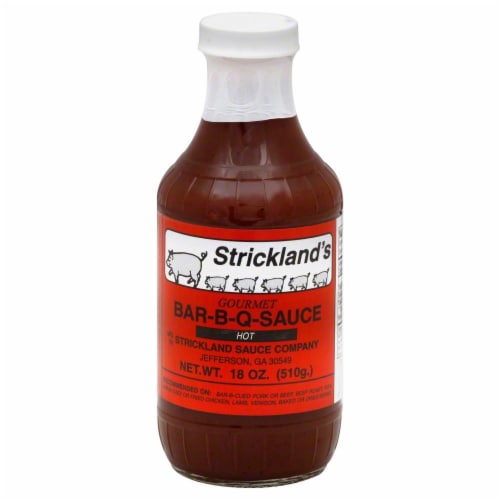 Strickland's Hot Gourmet BBQ Sauce Perspective: front