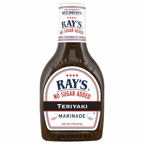 Sweet Baby Ray's No Sugar Added Teriyaki Marinade Perspective: front