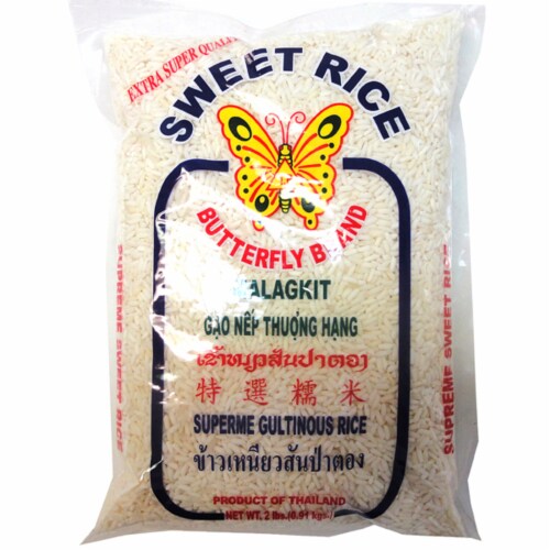 Butterfly Brand Sweet Rice Perspective: front