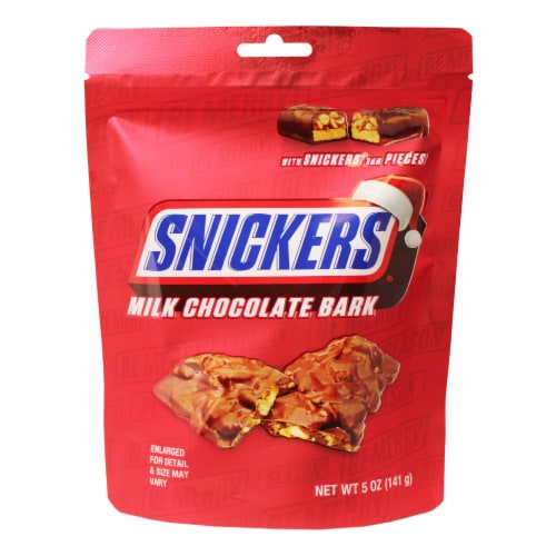 Snickers® Milk Chocolate Bark Christmas Candy Bag, 5 oz - Kroger