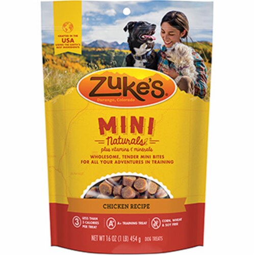 Zuke's Mini Naturals Dog Treats Chicken - 16 oz Perspective: front