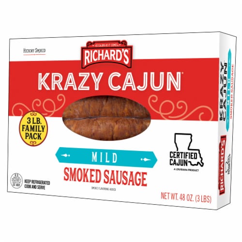 Richard's® Crazy Cajun® Mild Smoked Sausage Perspective: front