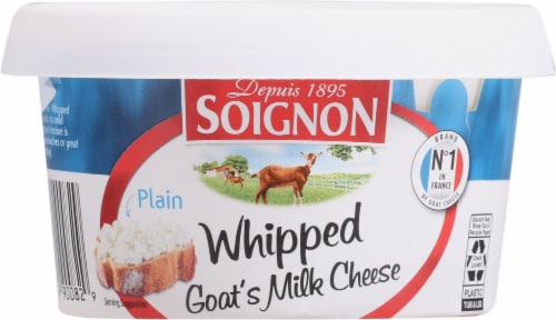 Soignon Plain Whipped Goat's Milk Cheese Perspective: front