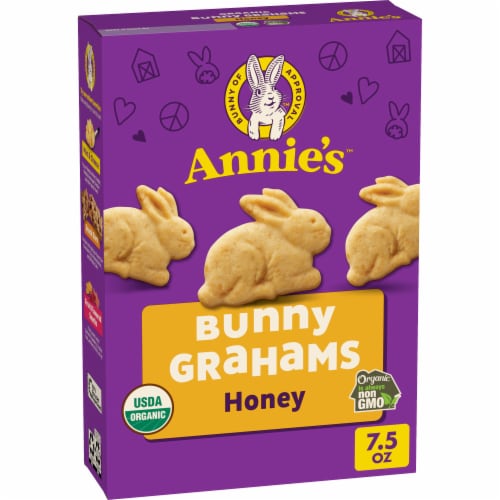 Annie's™ Organic Baked Bunny Honey Graham Crackers Perspective: front
