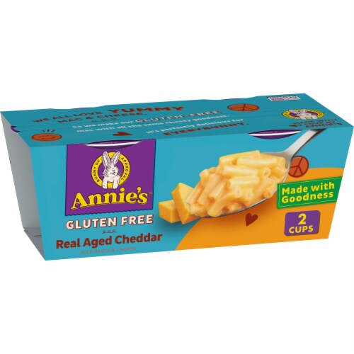 Annie’s Gluten Free Real Aged Cheddar Microwave Mac N Cheese Macaroni and Cheese Cups