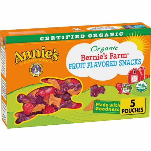 Annie's Organic Bernie's Farm Gluten Free Fruit Snacks Perspective: front