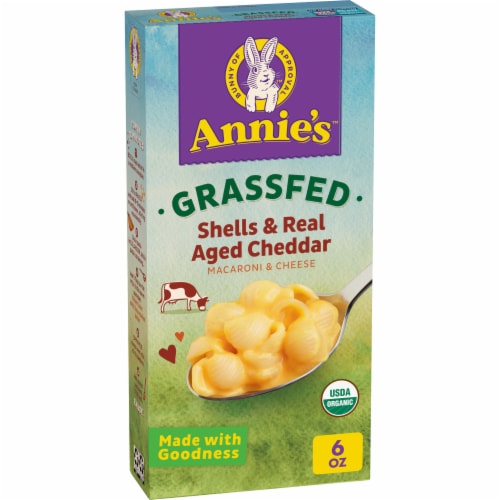 Annie’s™ Organic Grassfed Shells and Real Aged Cheddar Mac N Cheese Dinner