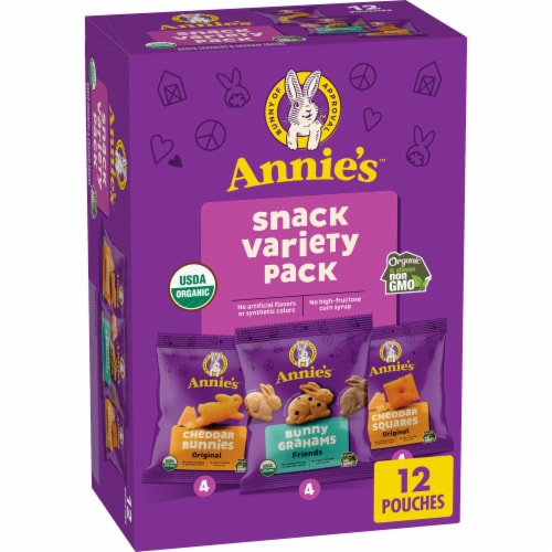 Annie's™ Organic Variety Pack Cheddar Bunnies Bunny Grahams and Cheddar  Squares, 12 ct / 11.00 oz - Harris Teeter