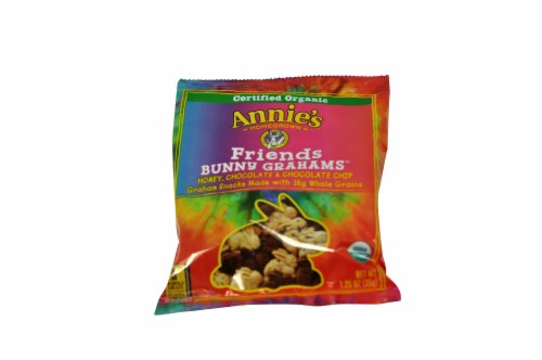 Annies Organic Friends Bunny Grahams Snack, 1.25 Ounce -- 100 per case. Perspective: front
