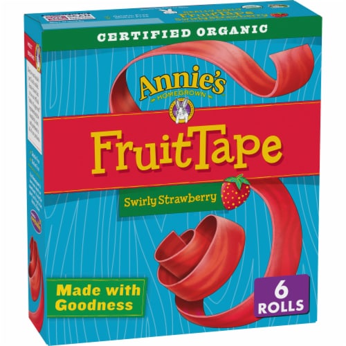 Annie's Organic Swirly Strawberry Fruit Flavored Tape Perspective: front