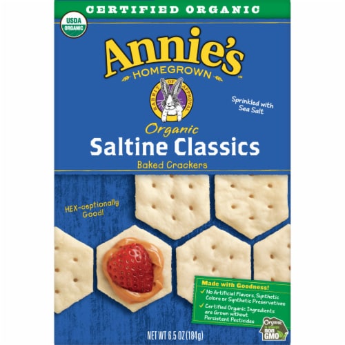 Annie's™ Organic Classics Baked Saltine Crackers Perspective: front