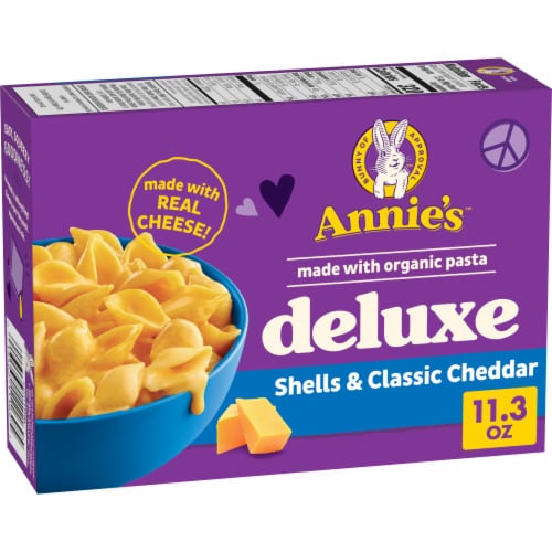 Annie's Deluxe Shells and Classic Cheddar Perspective: front