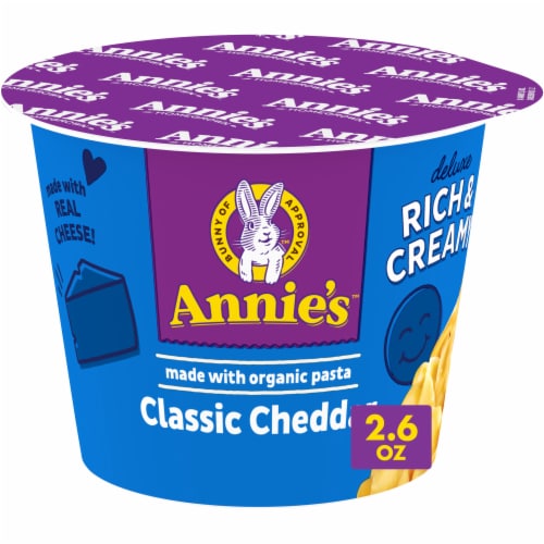 Annie's™ Deluxe Rich & Creamy™ Shells & Classic Cheddar Microwavable Mac N Cheese Perspective: front