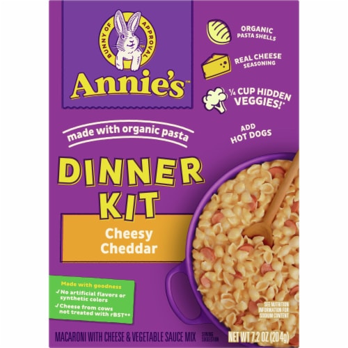 Annie's™ Cheesy Cheddar Dinner Kit Perspective: front