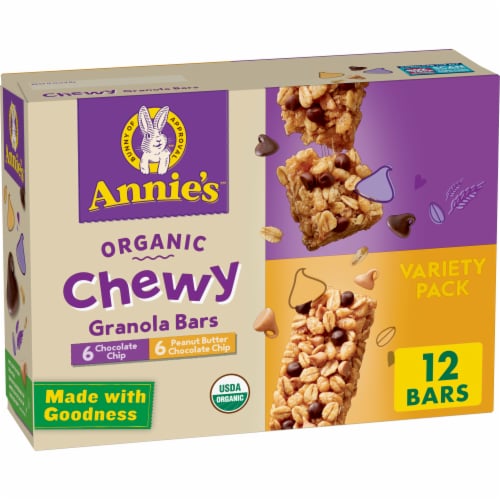 Annie's Organic Chewy Granola Bars Variety Pack Perspective: front