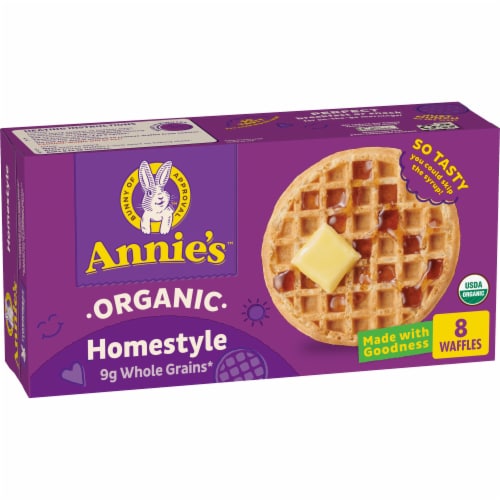 Annie's™ Organic Homestyle Frozen Waffles Perspective: front