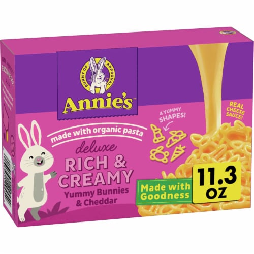 Annie's™ Deluxe Rich & Creamy Yummy Bunnies & Cheddar Mac N Cheese Perspective: front