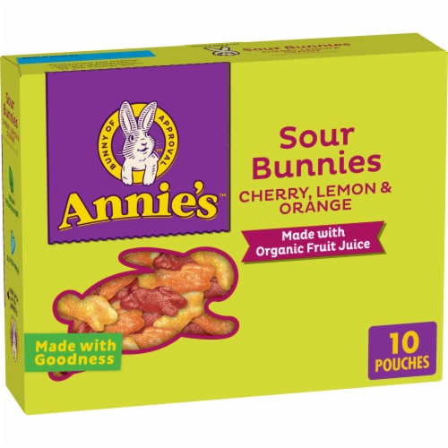 Annie's Sour Bunnies Fruit Flavored Snacks Perspective: front