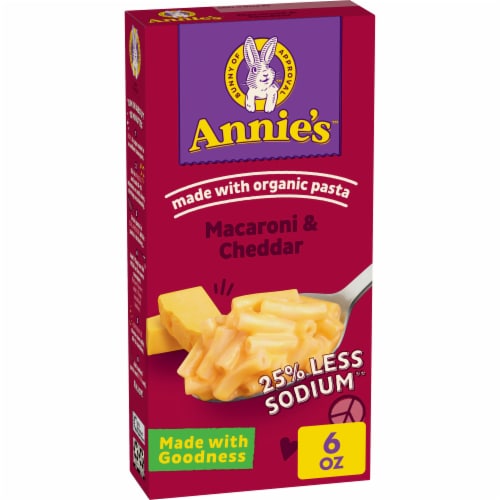 Annie’s Reduced Sodium Cheddar Mac N Cheese Macaroni and Cheese Dinner