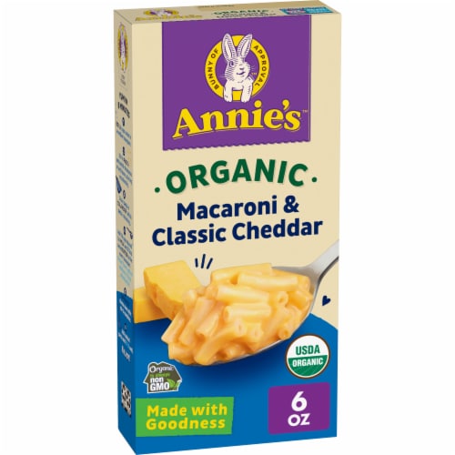 Annie’s Organic Macaroni Classic Cheddar Mac N Cheese Macaroni and Cheese Dinner