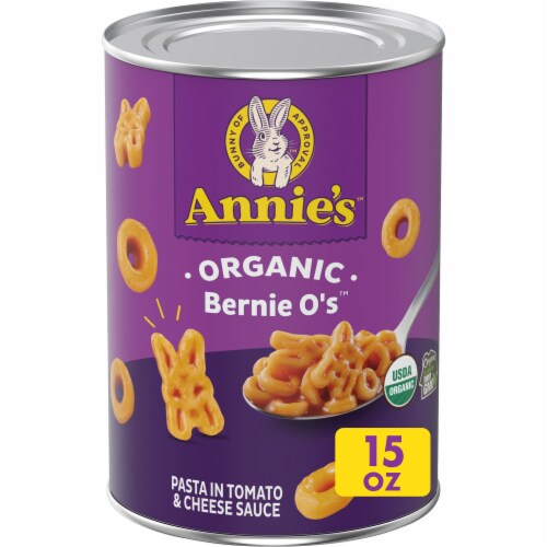 Annie's™ Organic Bernie O's™ Canned Pasta in Tomato & Cheese Sauce Perspective: front