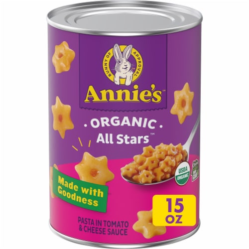 Annie's™ Organic All Stars Tomato & Cheese Sauce Canned Pasta Perspective: front
