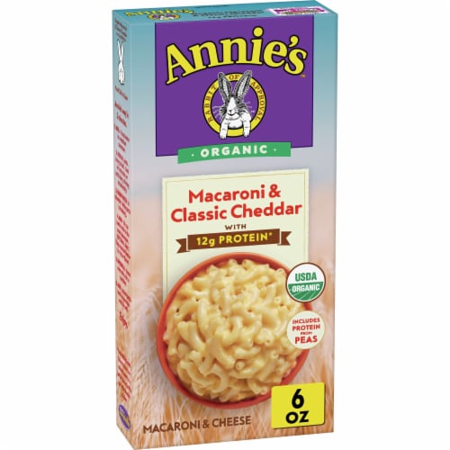 Annie’s Organic Macaroni Classic Cheddar Mac N Cheese Perspective: front