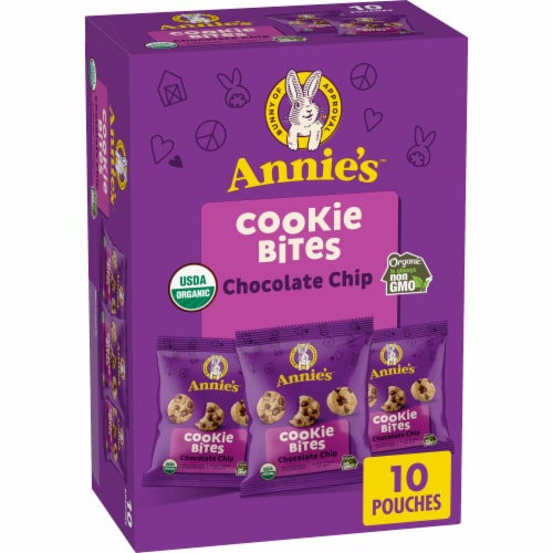 Annie's™ Organic Chocolate Chip Cookie Bites Perspective: front