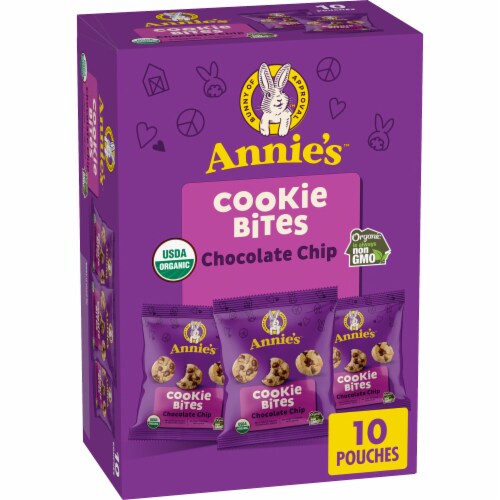 Annie's™ Organic Chocolate Chip Cookie Bites Perspective: front